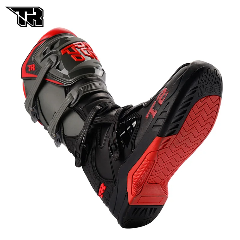 

Мужские мотоциклетные ботинки, безопасное снаряжение для езды, раллийные ботинки, женские гоночные ботинки, износостойкие противоударные мотоботы для мотокросса