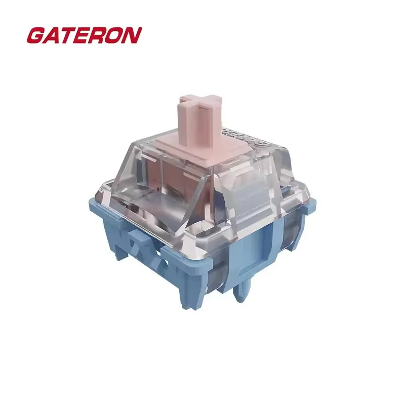 Gateron Melodic Switch 60g Clicky 5-Pin MX Switch for Mechanical Keyboard Pre-lubed Nylon SMD Long Spring Dual Rail Click DIY