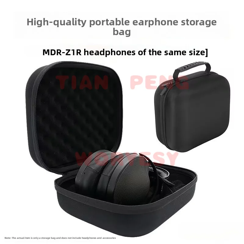 Специально разработанный чехол WYORESY для хранения наушников Sony MDR-Z1R, идеально подходящий для полноразмерных HiFi-наушников, с оригинальными размерами и изогнутой формой.