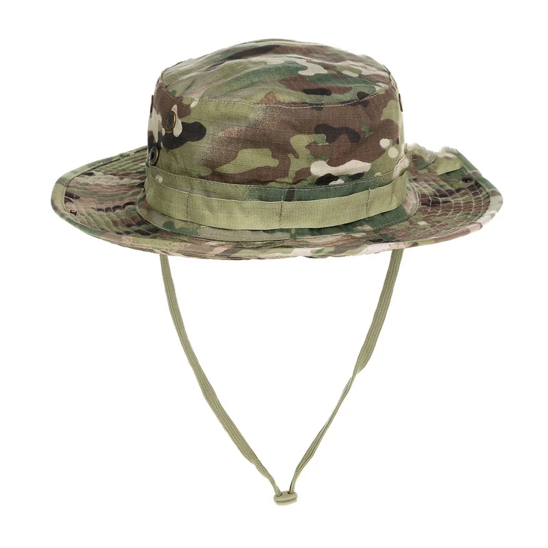 Camouflage Hat Bucket Hats Summer Cap Hiking Outdoor Climbing Camping Camo Sun Fishing Caps Men