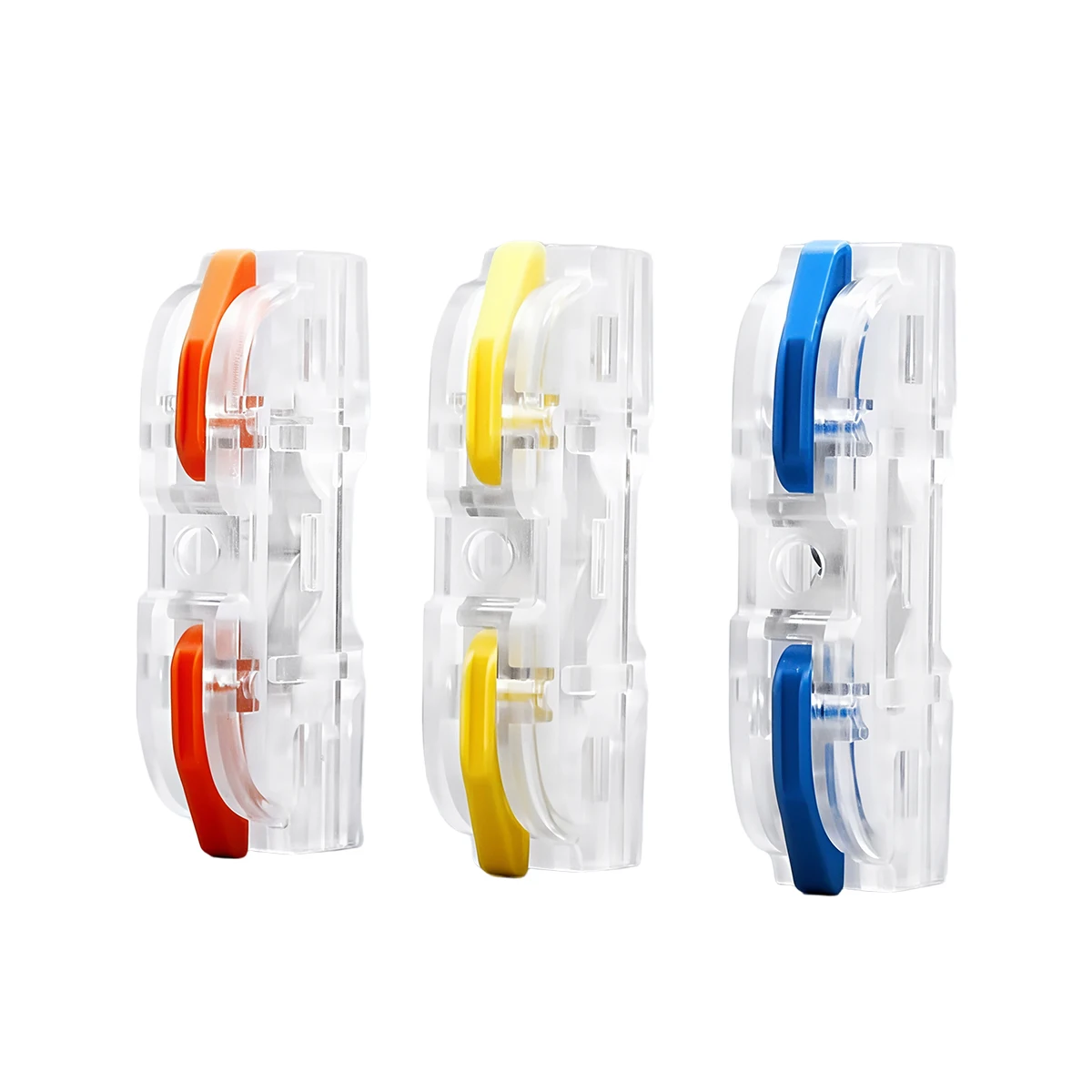 TOMZN 50PCS Universal Lever Wire Connectors 1-to-1 Assemblable Wire Connector Electrical Connectors Wire Terminals Quick Connect
