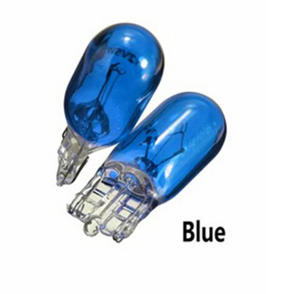 Indoor Bulb Brake Light LED Brake Light Bulbs Car Light Bubls Blue Light Wedge Halogen Lamp for Car Truck 2PCS