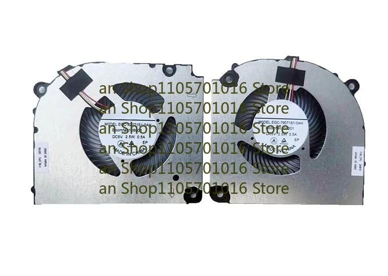 B=For Laptop CPU+GPU Cooling Fan  Hasee Z7 Z8 G8-DA5NP DA7NP DA7NT DA5NS Series 4Pin DC5V 0.5A