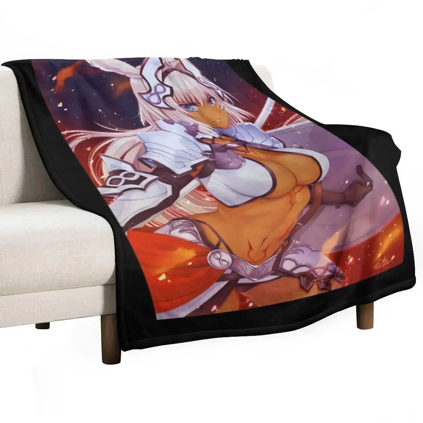 

Fate Grand Order Caenis Lewd - Tshirt Throw Blanket bed plaid Shaggy manga Blankets