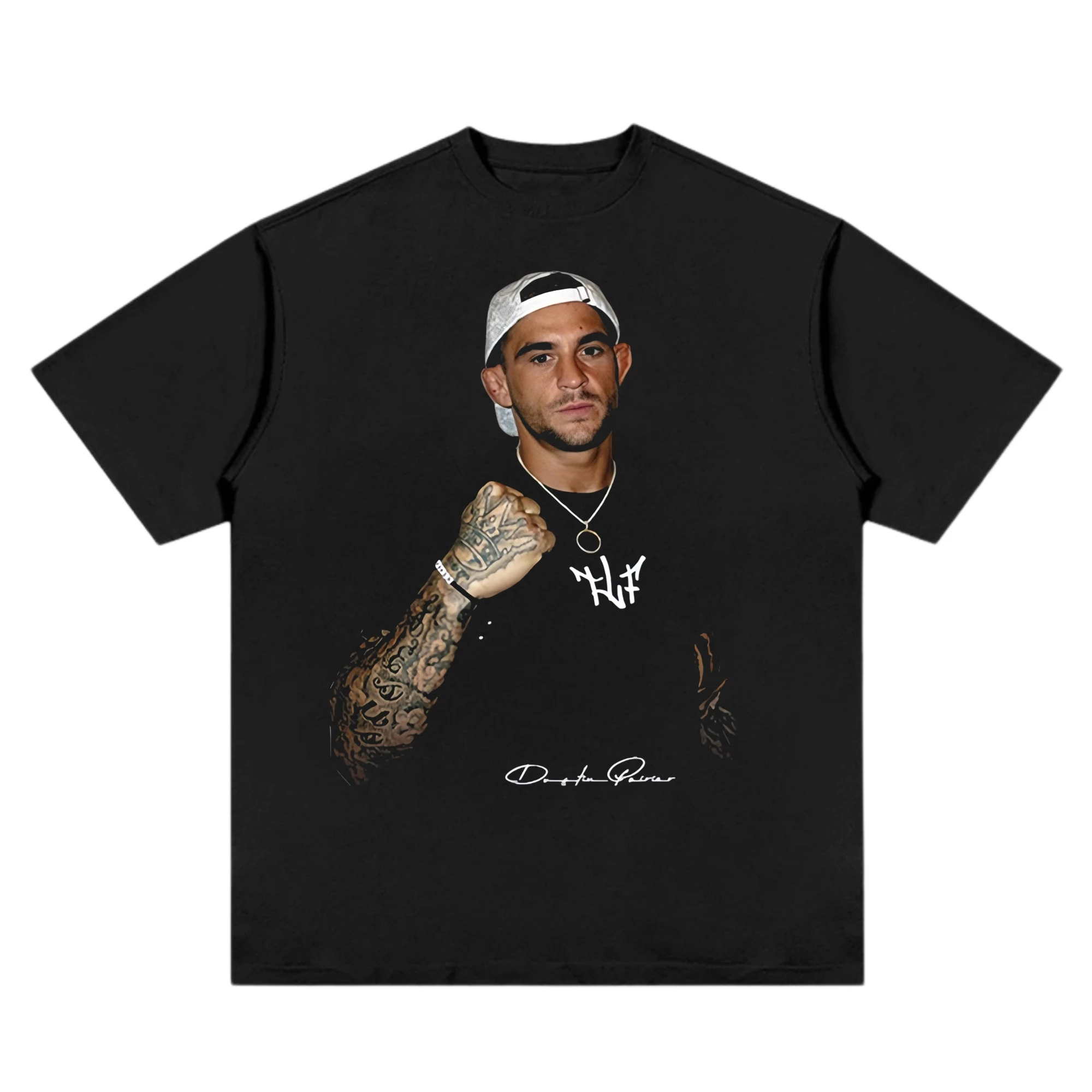 New arrival Dustin Poirier Print Short sleeve Street boxing star cotton T-shirt  MMA sports summer men and women Tees