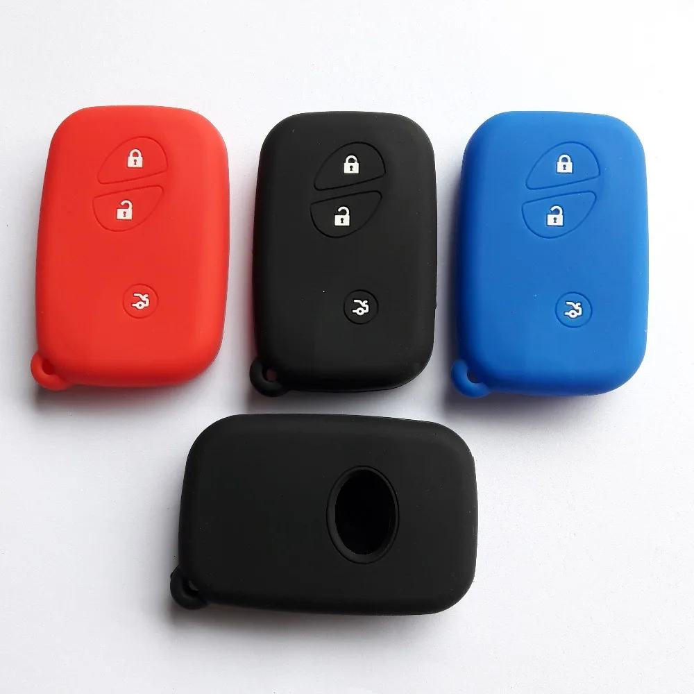 Smart Entry FOB Cover Silicone Protective Case For Lexus GS300 IS220d IS250 RH450 Remote Holder 3 Button Shell