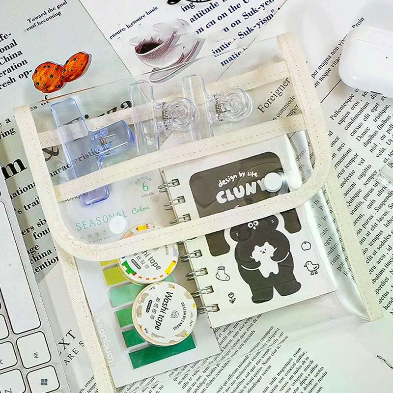 حقيبة أقلام ملونة محاسبة يدوية سعة كبيرة حقيبة تخزين القلم يمكن أن تحمل 36/108 جل أقلام حقيبة أدوات مكتبية محمولة #5