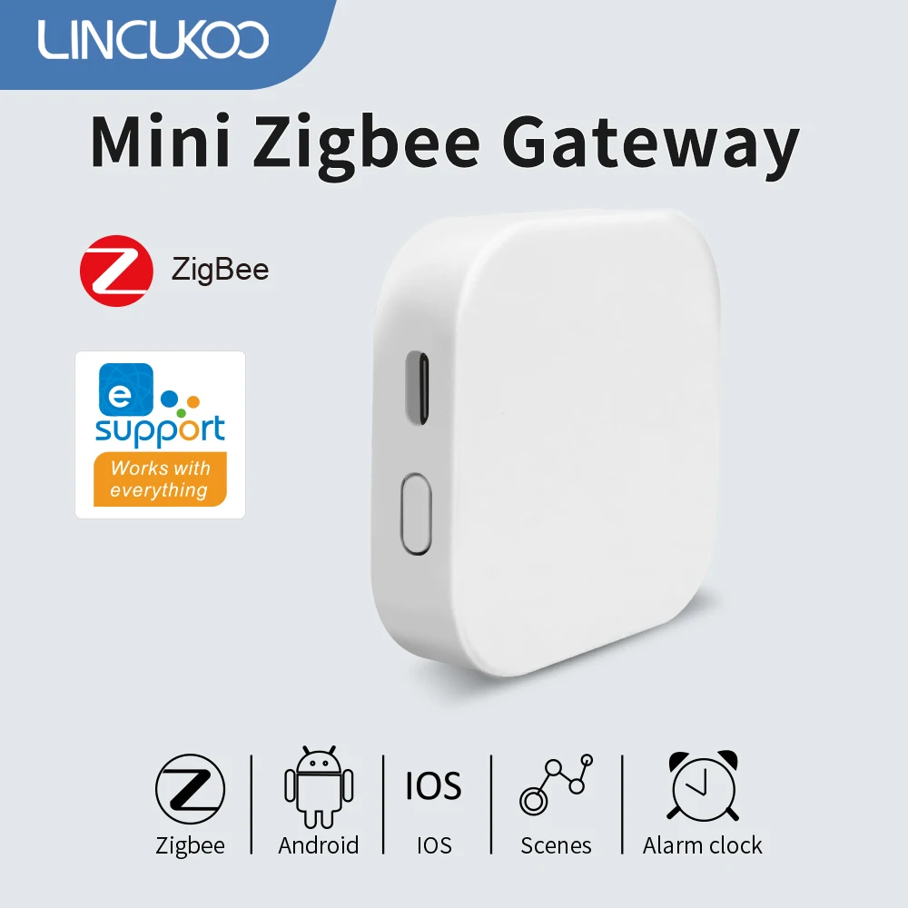 Lincukoo EWelink Zigbee Gateway Hub Mini Smart Bridge Home Appliances Remote Controller Automation Device Work Alexa Assistant