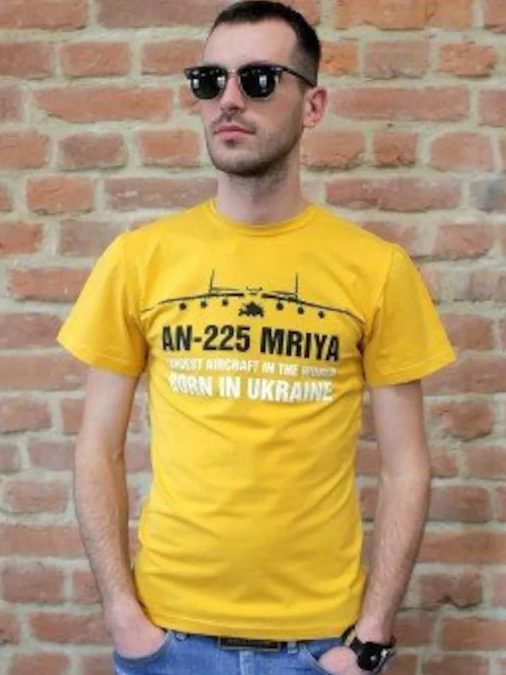 Ukraine Antonov AN-225 Mriya Cargo Aircraft Aviation Gift T Shirt. Short Sleeve 100% Cotton Casual T-shirt Loose Top Size S-3XL