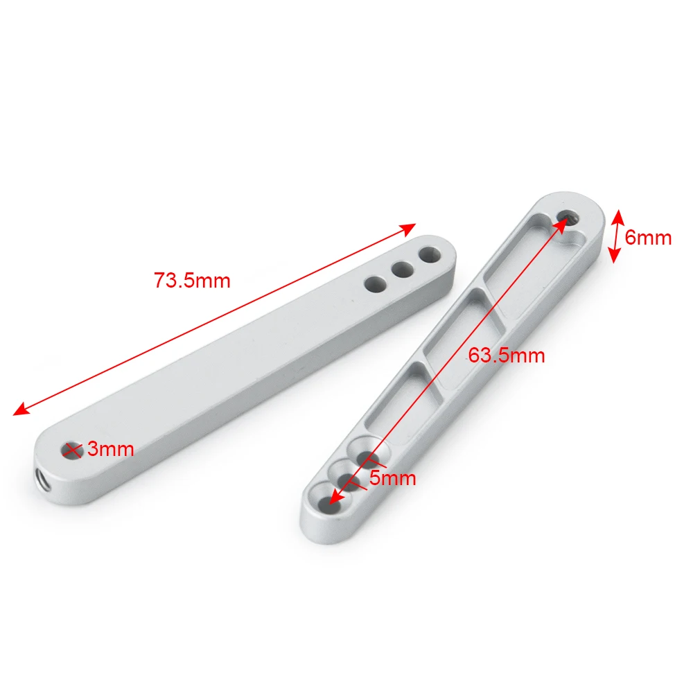 MIBIDAO Aluminum Anti-Tilt Link Rod with Ball Head For 1/10 Axial RR10 Wraith 90048 90053 Yeti 90025 90026 90050 RC Crawler