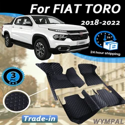 Customized Artificial Leather Car Floor Mat For FIAT TORO 2018 2019 2020 2021 2022 Protect Your Vehicle's Interior Accessory