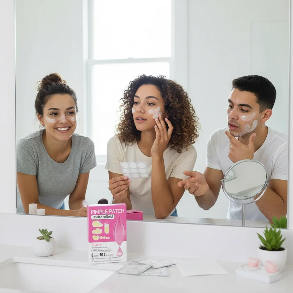 Hydrocolloid Acne Patches Pimple Removal Sticker Invisible Breathable Hydrocolloid Acne Patch Anti-Acne Spots Marks Concealer Ma