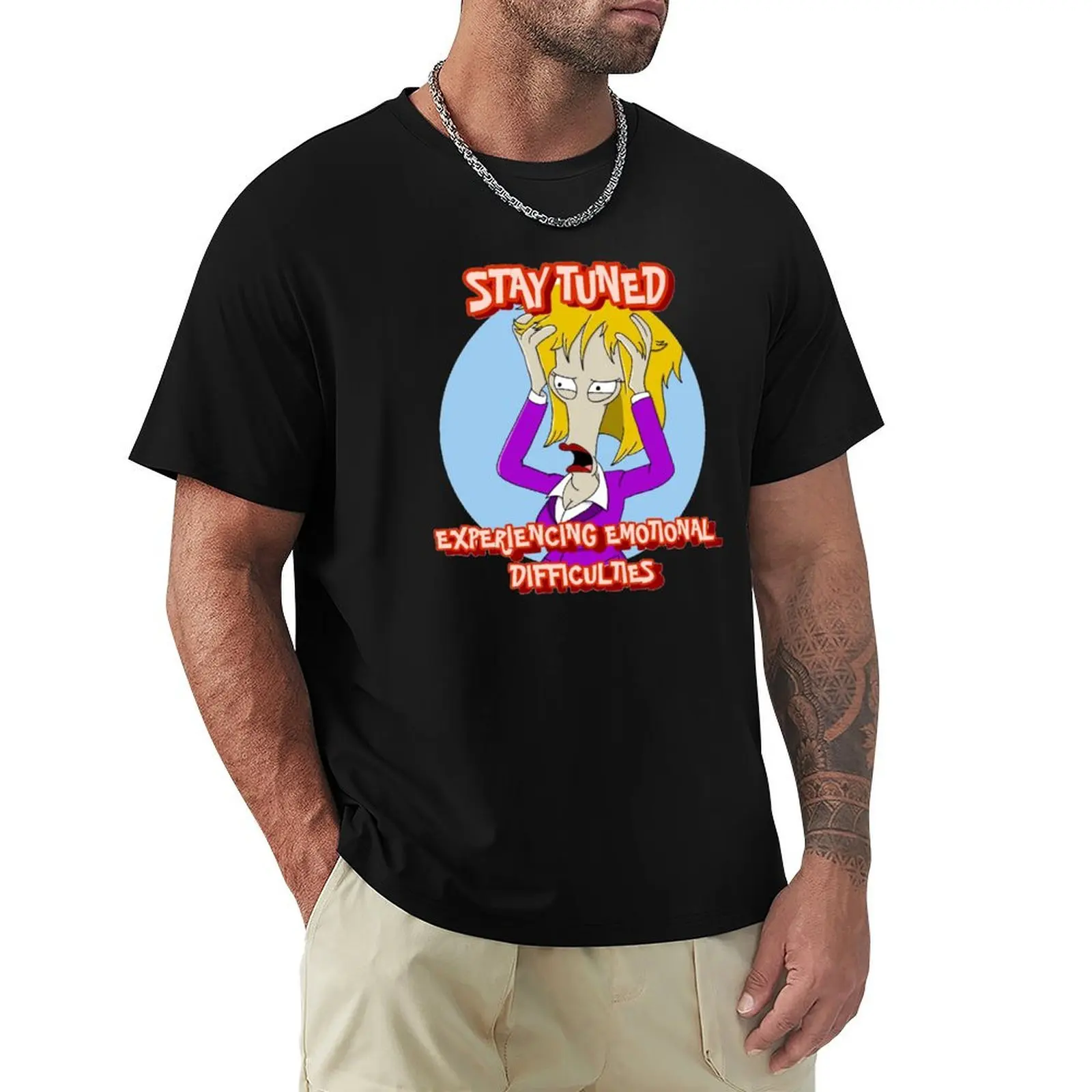 Experiencing Emotional Difficulties T-Shirt Standard Fit Solid Tee Shirt