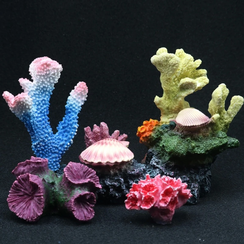 

Resin Coral Cays Ornaments Resin Fish Tanks Artificial Aquariums Simulations Coral for Shrimp Fish Reptiles Shelter