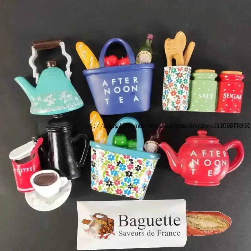 3D Simulated Food Bread Bag Refrigerator Sticker Creative Commemorative Magnet Home Decoration Accessories