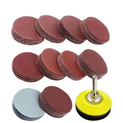 20pcs 6/5/4/3/2 Inch Sanding Discs Round Flocking Sandpaper Self-adhesive Dry and Wet Car Polishing for Polisher Angle Grinder