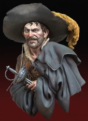 1/10, The Looter, 1640, Resin Model Bust GK, Historical theme, Unassembled and unpainted kit