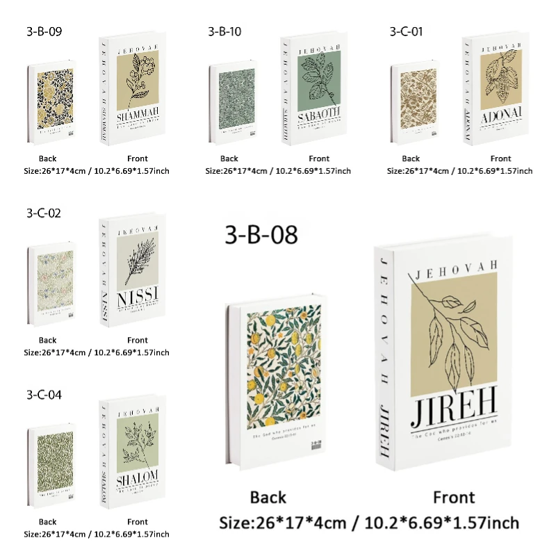 يسوع الصليب الفاخرة وهمية كتاب صندوق تخزين المسيحية الكتب الزخرفية الكتاب المقدس طاولة القهوة كتب الله عيد الفصح يوهوا ديكور المنزل