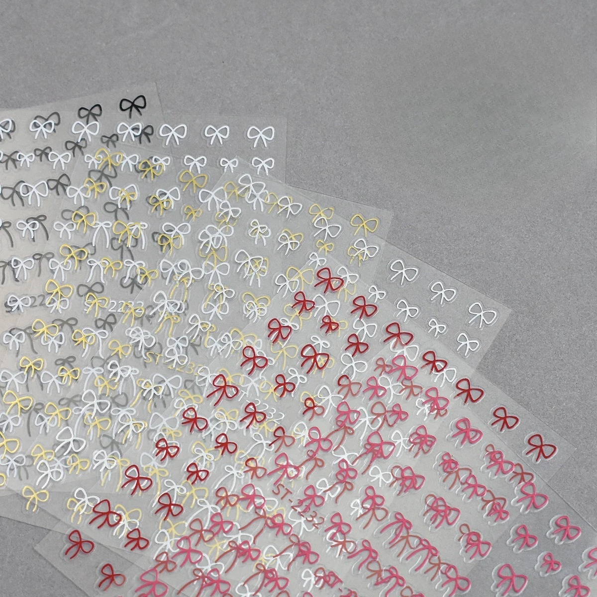 5pcs Mini Bow Stickers Kawaii Colorful Ribbon Bowknot Decals DIY Camera Phone Case Decorations Stickers Adhesive Decals