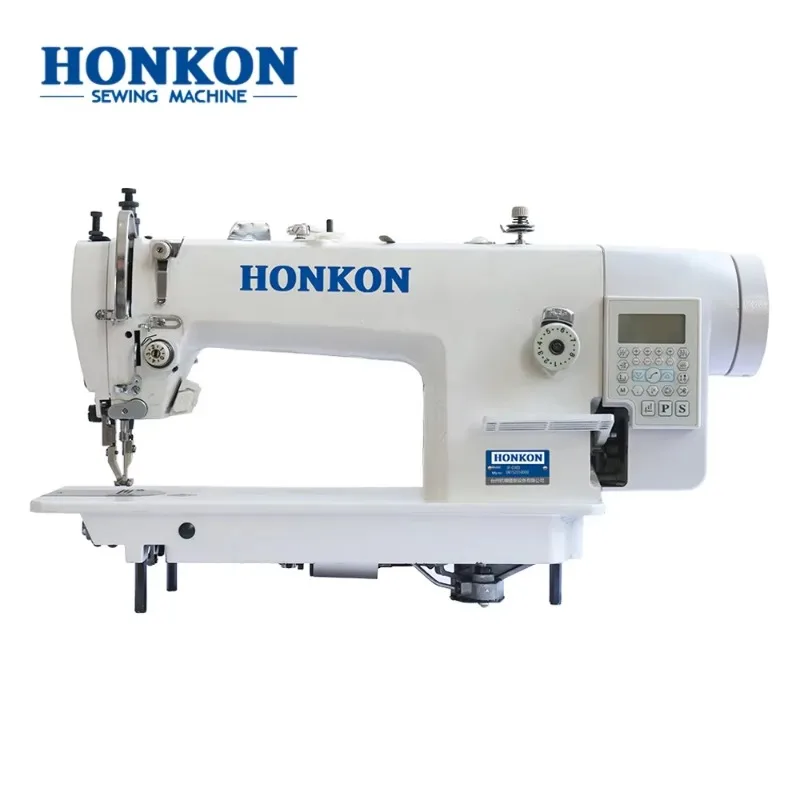 Energy-Saving Motor Double Synchronous Flat-Bed Industrial Sewing Machine Iron High-Speed Computerized 550W New HK-0303-D3