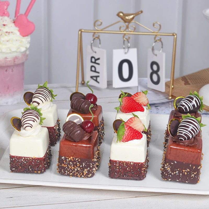 Artificial Fruit Cake Fake Food Decoration Photography Pro Food Simulation Cake Model Tea Table Decoration