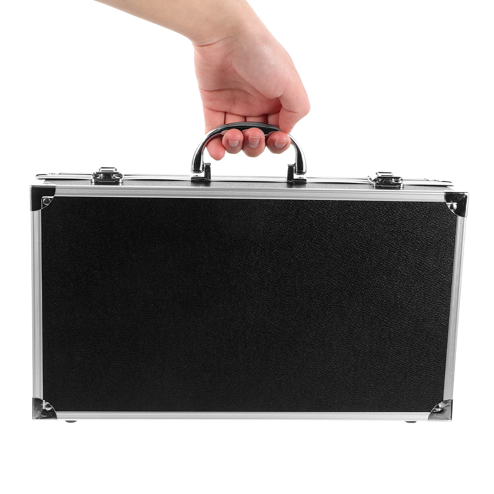 

Microphone Storage Case Aluminium Alloy Portable Protective Carrying Box Shockproof Anti-Scratch for Travel Outdoor Mic Holder