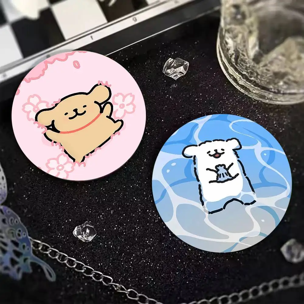 Fashion Kawaii Cartoon Line Dog Cute Anime Figure Icon Badge Handmade Tinplate Brooch for Backpack Clothes Chest Ornament Gifts