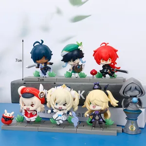 Tokoh Aksi Akun Genshin Impact Permainan Anime Genshin Impact Keqing Amber Klee Mona Figma Figurine Model Mainan 6 penjualan terbaik genshin impact klee - №