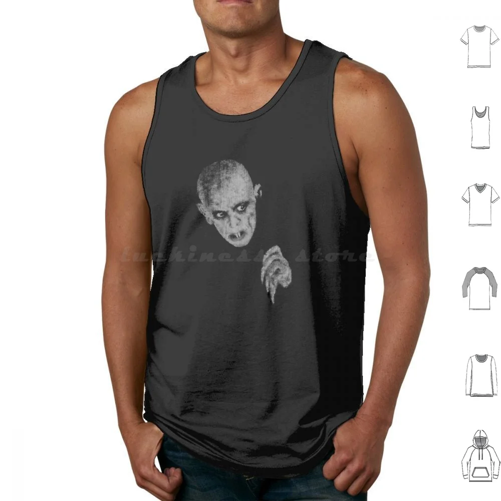 Nosferatu Tank Tops Vest Sleeveless Nosferatu Vampire Dracula Vampyre Monster Horror Classic Fangs Nightmare Dark Kinski