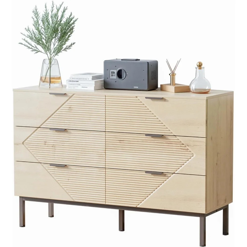 

Bedroom dressing table with 6 drawers, wooden dressing table storage drawer