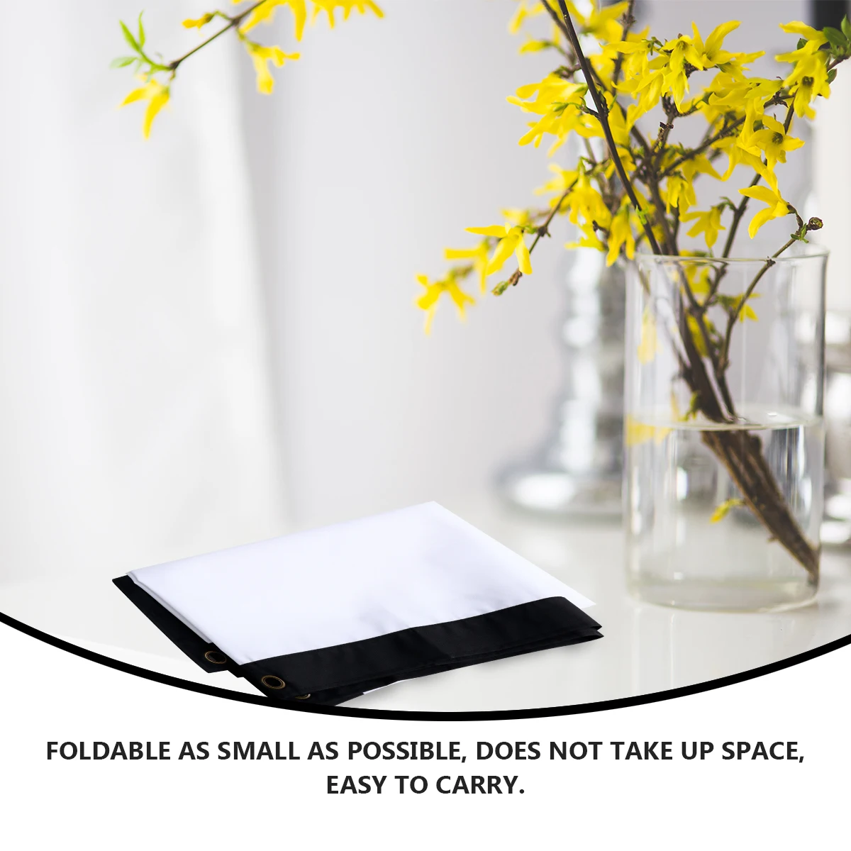 

1pc Portable Projection Screen Foldable Projector Screen Big Transparent Design Space-Saving Easy Installation For Home