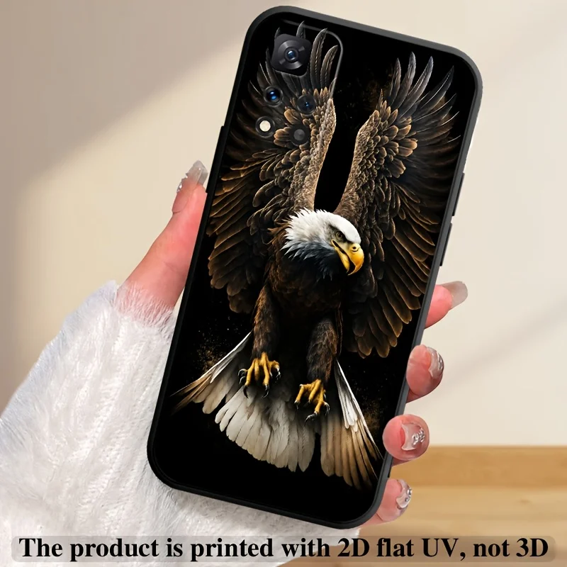 Eagle-pattern soft rubber phone case for Redmi Note 15 14 13 12 11 PRO 5G 4G soft protective cover