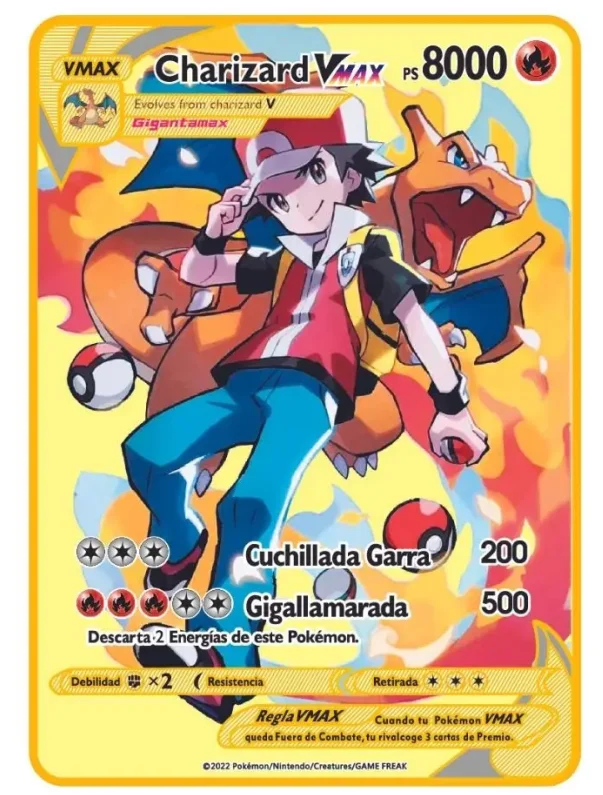 2026 Poke Metallkarte Englisch Anime Charizard Arceus Mewtwo Blastoise Vmax GX V Buchstaben Spiel Sammelkarten Kinderspielzeug Geschenk – Detail 23
