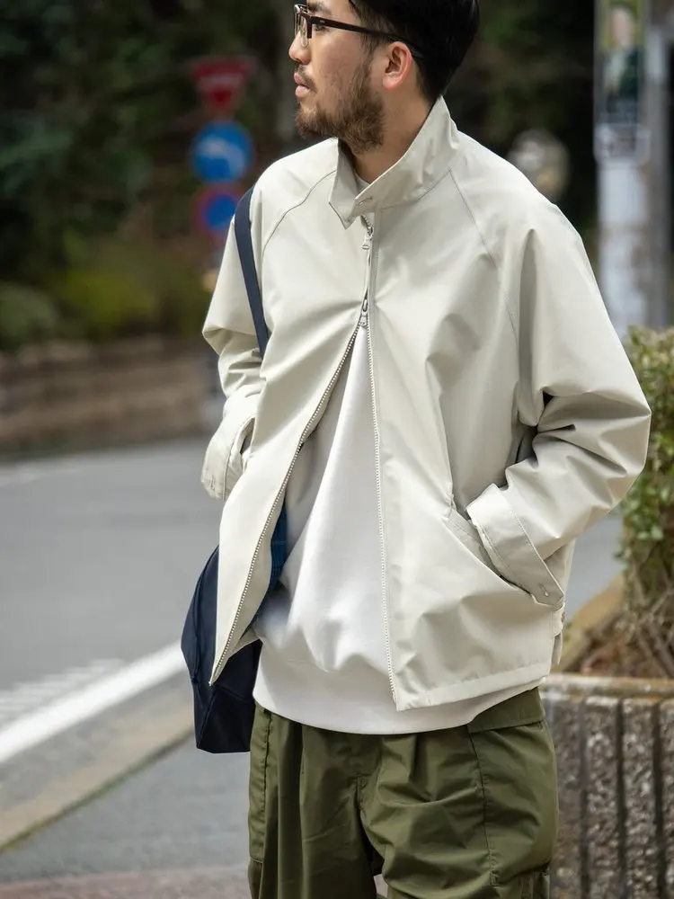 NANAMICA 2L composite fabric urban outdoor casual waterproof stand-up collar British zipper jacket