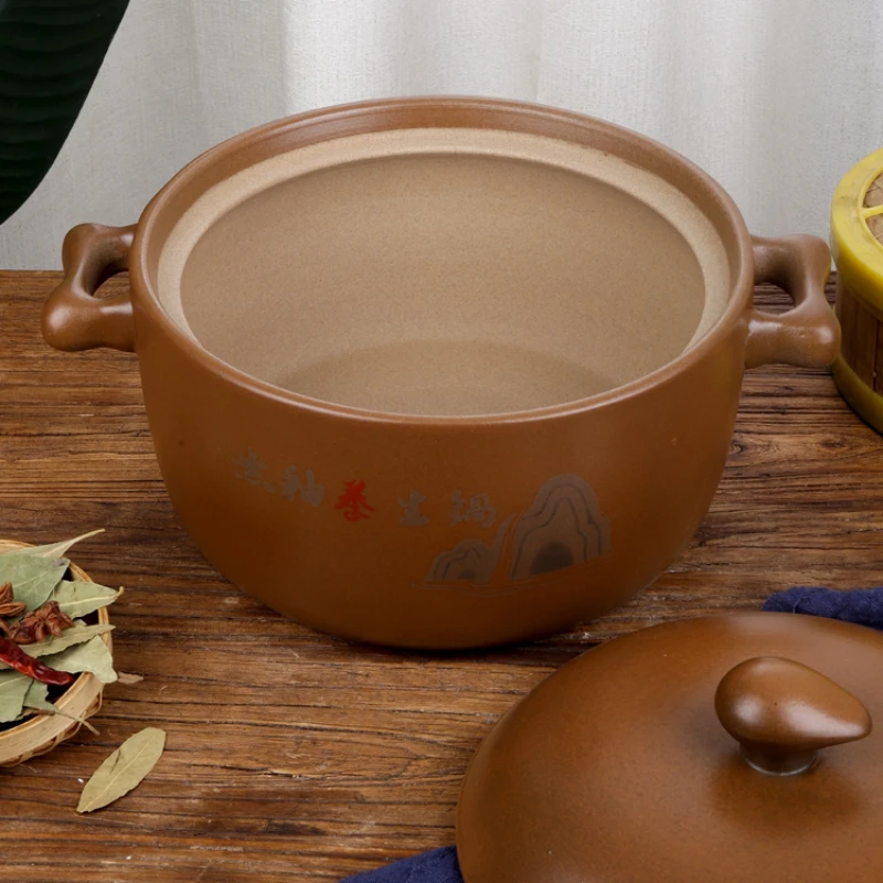 High temperature resistant health preserving stew soup, ceramic small sand pot, open flame, household gas