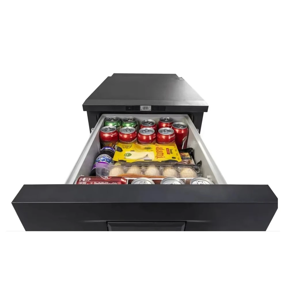 30 liter refrigerator freezer drawer with 12/24 volt compressor cooler box, suitable for RV pickup motor hotels,