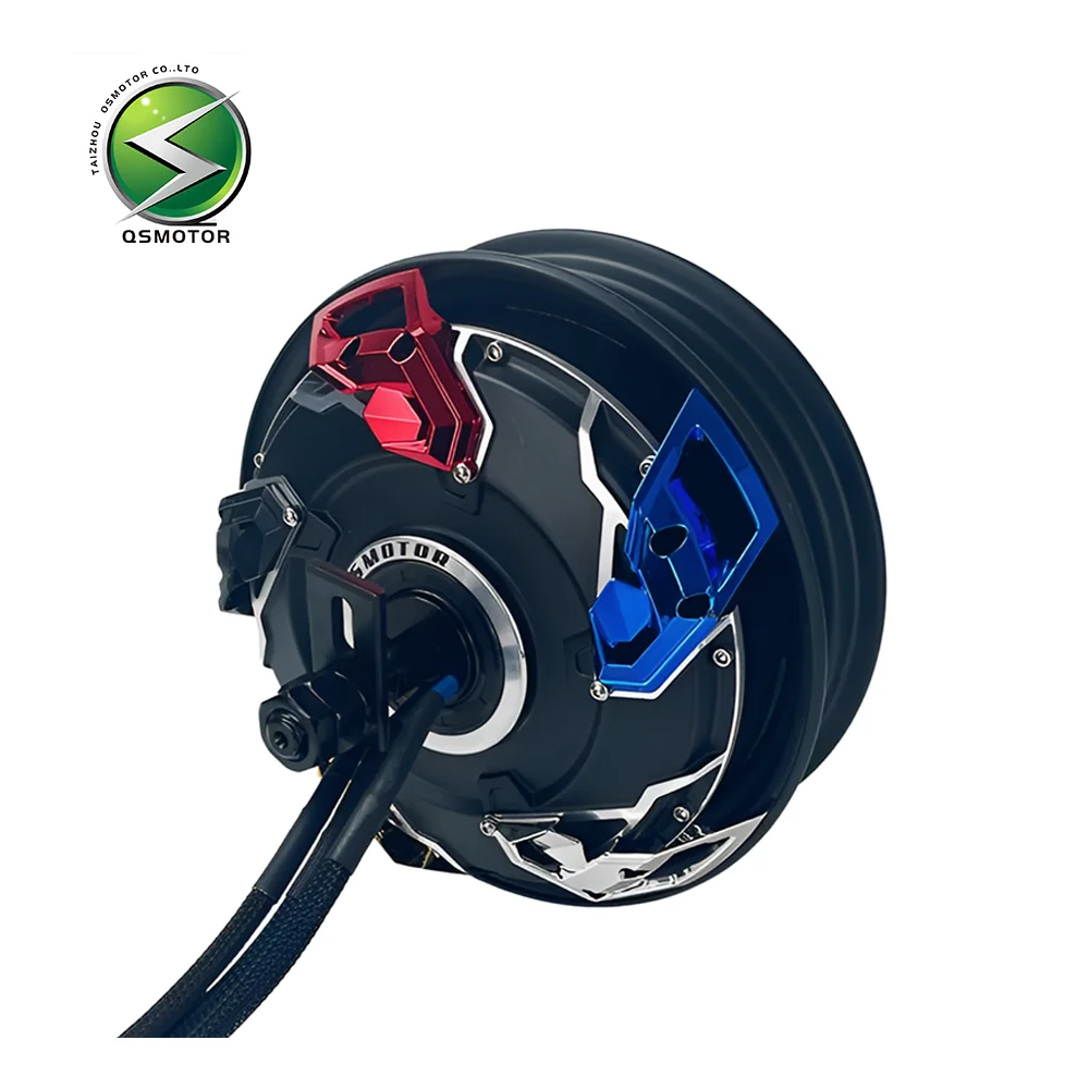 

QSMOTOR 10-дюймовый V5 7500WP высокопроизводительный гусеничный бесщеточный двигатель постоянного тока, подходящий для электрических мотоциклов
