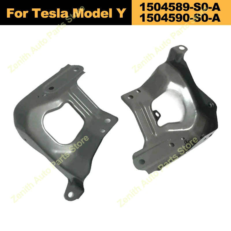 Front Bumper Lower Wing Support Plate For Tesla Model Y 2021-2023 Front Fender Bracket OE 1504589-S0-A 1504590-S0-A Accessories