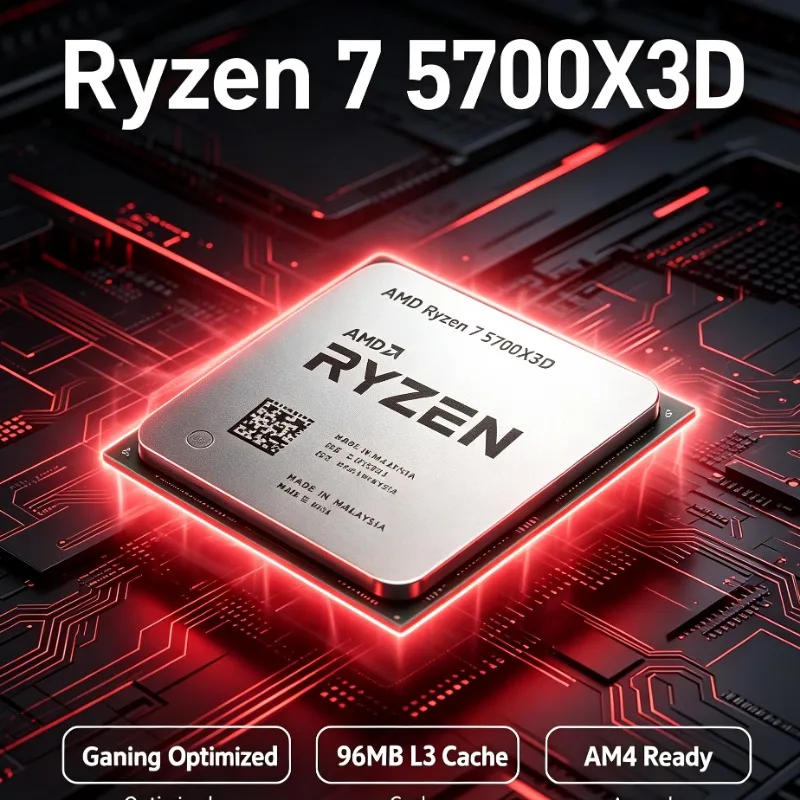 Ryzen 7 5700X3D Bulk Desktop Processor AM4 8 Core 16 Thread 3GHz Up To 4.1GHz 105W DDR4 CPU For X570 B550 Motherboard
