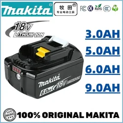 100% Original Makita 6Ah/5Ah/3Ah for Makita 18V Battery BL1840 BL1830B BL1850B BL1850 BL1860 BL1815 Replacement Lithium Battery