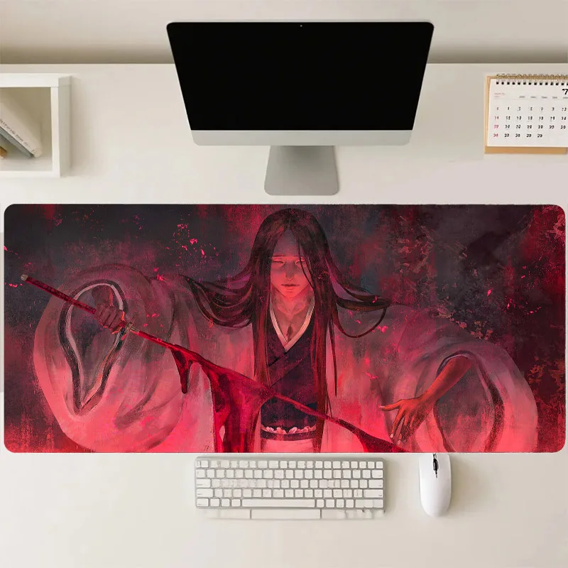 Large Mouse Pad Extended Gaming Mouse Mat Unohana Retsu Desk Mat Laptop Accessories Playmat Desk Pad Office Desk Gadgets
