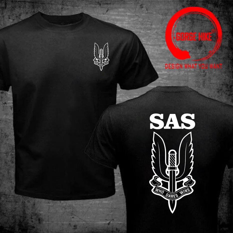 SAS T-shirt Special Air Service Who Dares Wins T Shirt Cotton British Army Military O Neck Men Tshirt Brand Clothing Police Tees