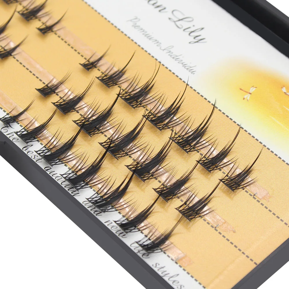 High quality DIY tufted eyelashes extended blend Dovetail segmented eyelashes are soft, natural, and easy to operate