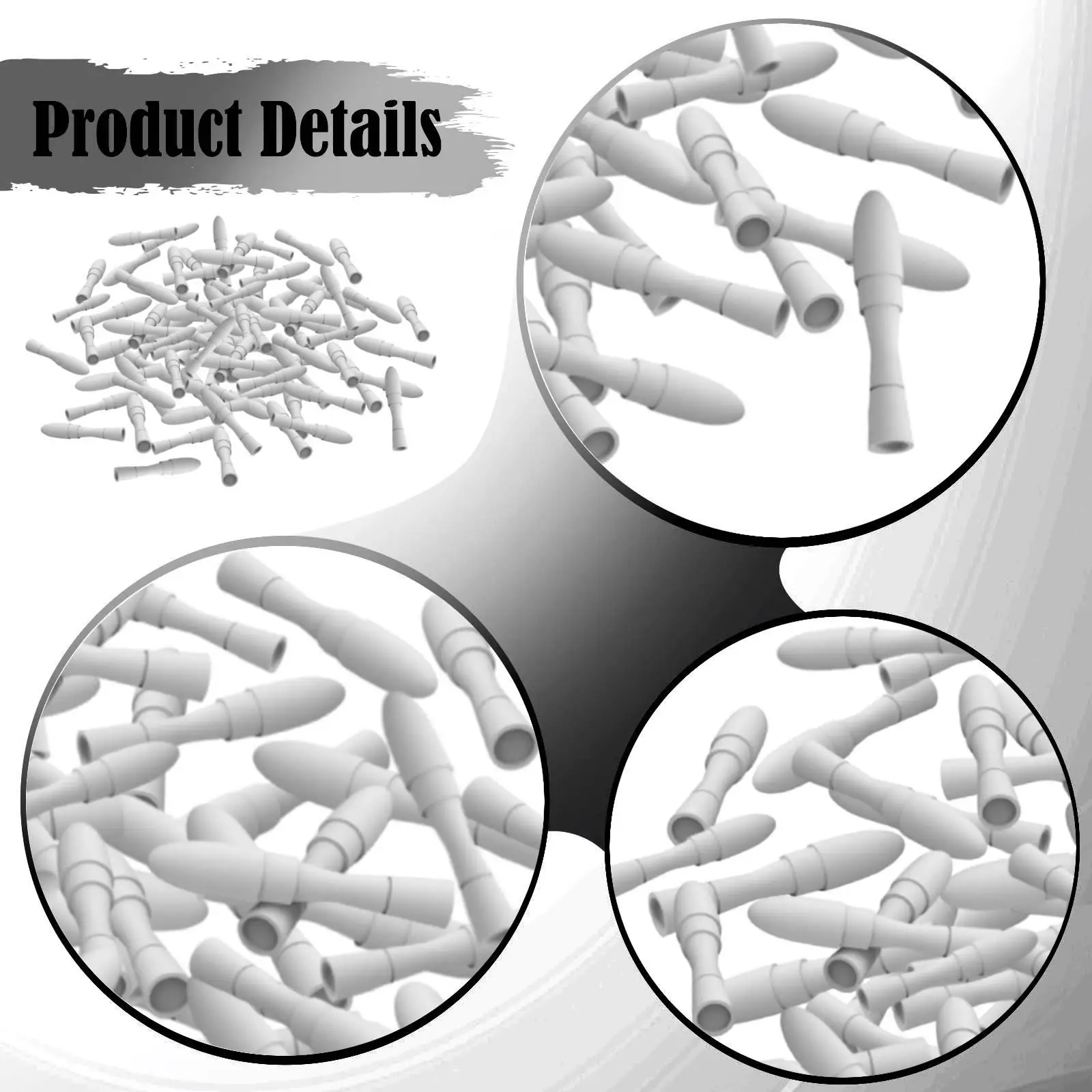 Static Discharge Brushes 1/48 Resin Detail Model Aircraft Wheels Accessories for Models to Build Hobby Craft