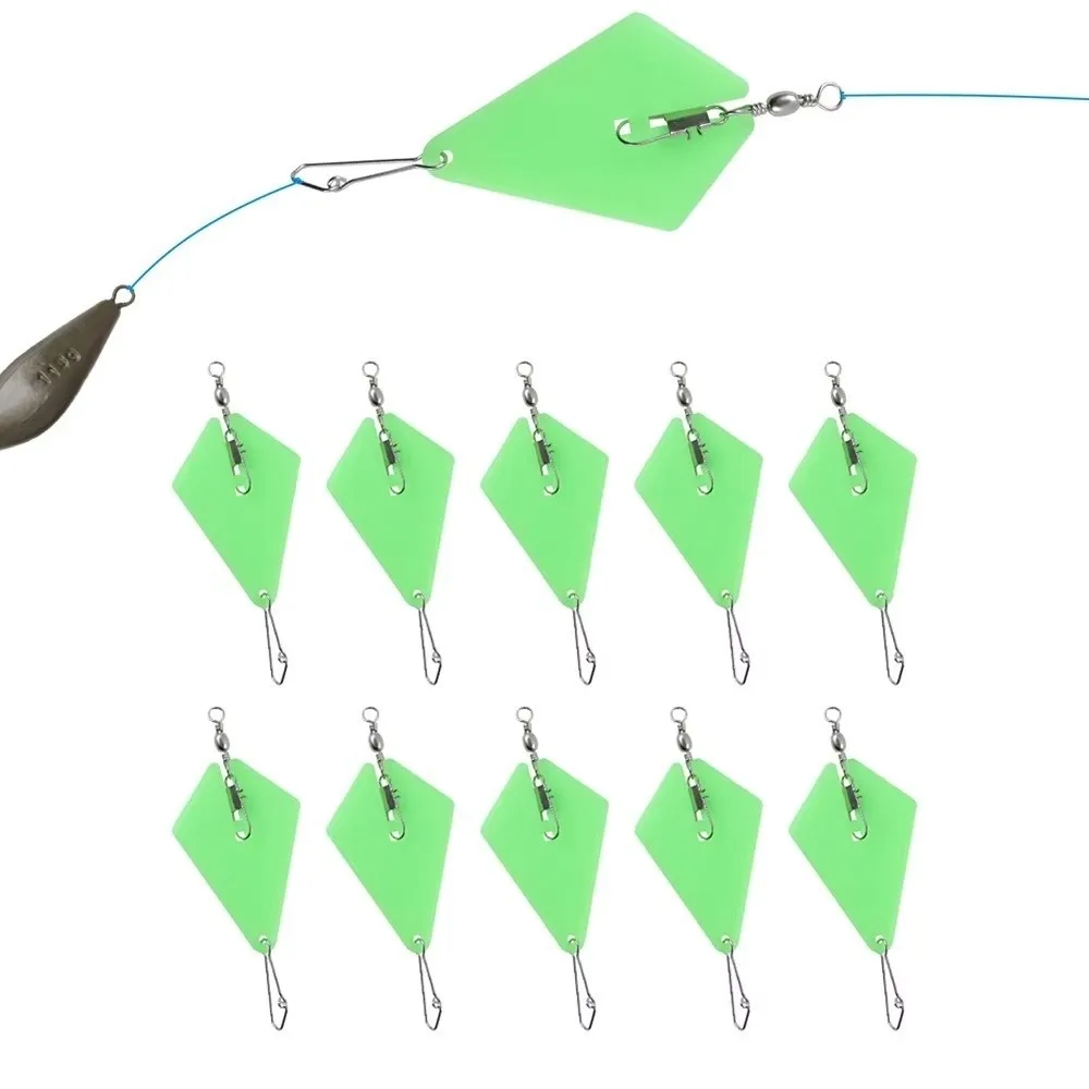 10pcs 10pcs Set Lead Lifts With Swivel Quick-Change Design Terminal Tackle Lead Material Clip Attachment Sea Fishing Weights