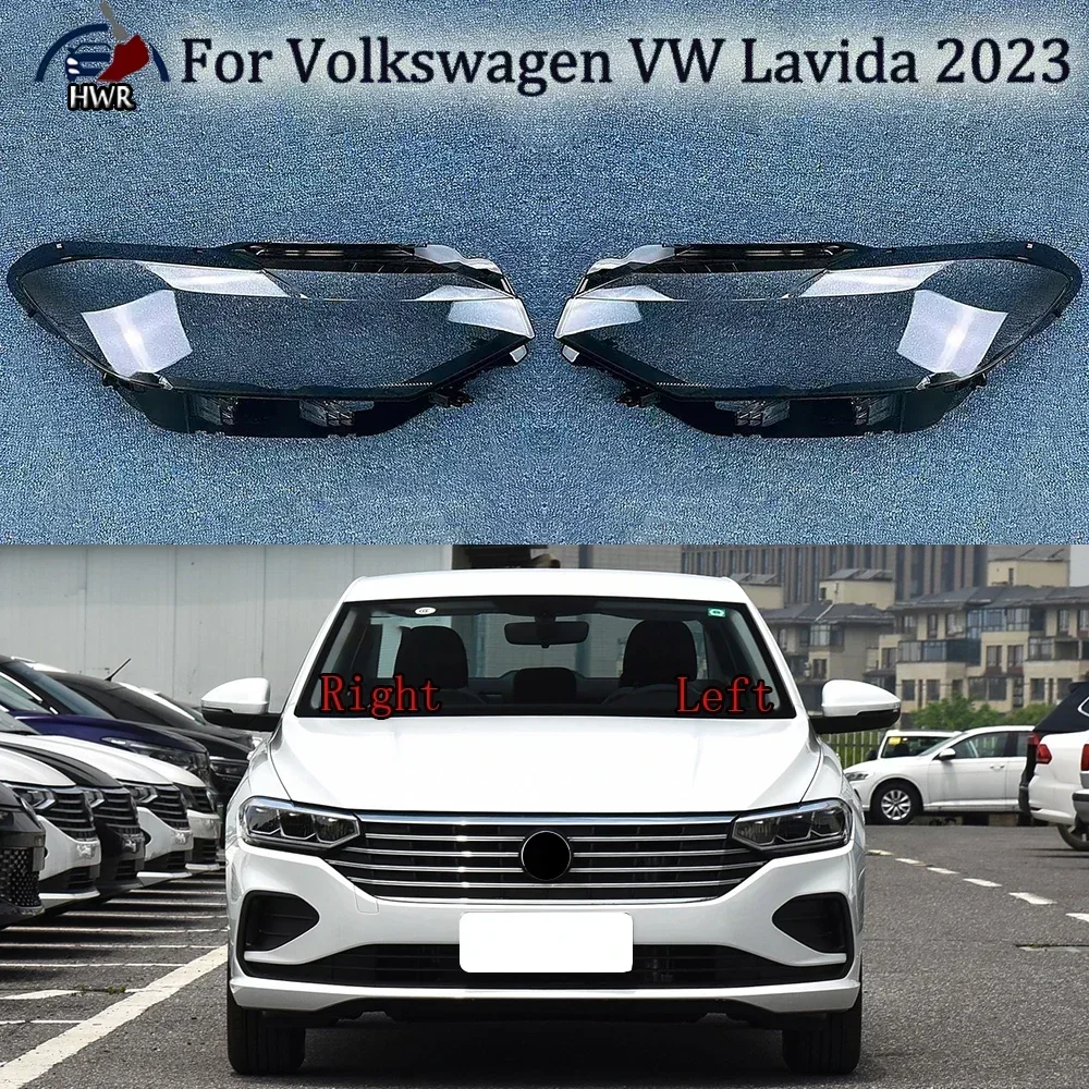 

For Volkswagen VW Lavida 2023 Halogen Transparent Headlight Shell Clear Lens Cover Plexiglass Replace Original Lampshade