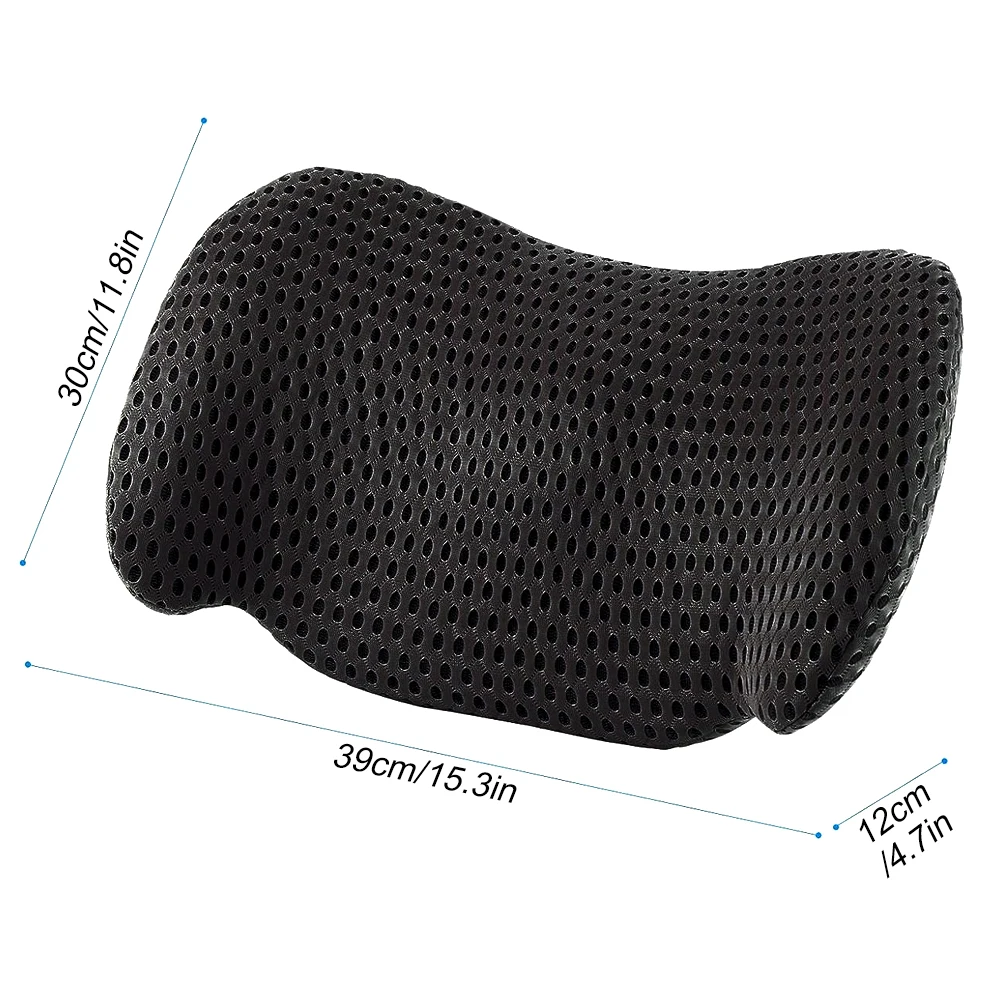 1Pcs Lumbar Support Pillow, Ergonomic - Memory Foam Lumbar Support Pillow for Lower Back Pain Relief for Car Seats,Office Chairs