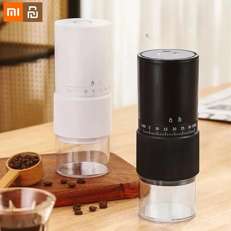 Xiaomi New Portable Electric Coffee Bean Grinder Wireless 30 Gears Externally Adjustable Coffee Machine Rechargeable Grinders