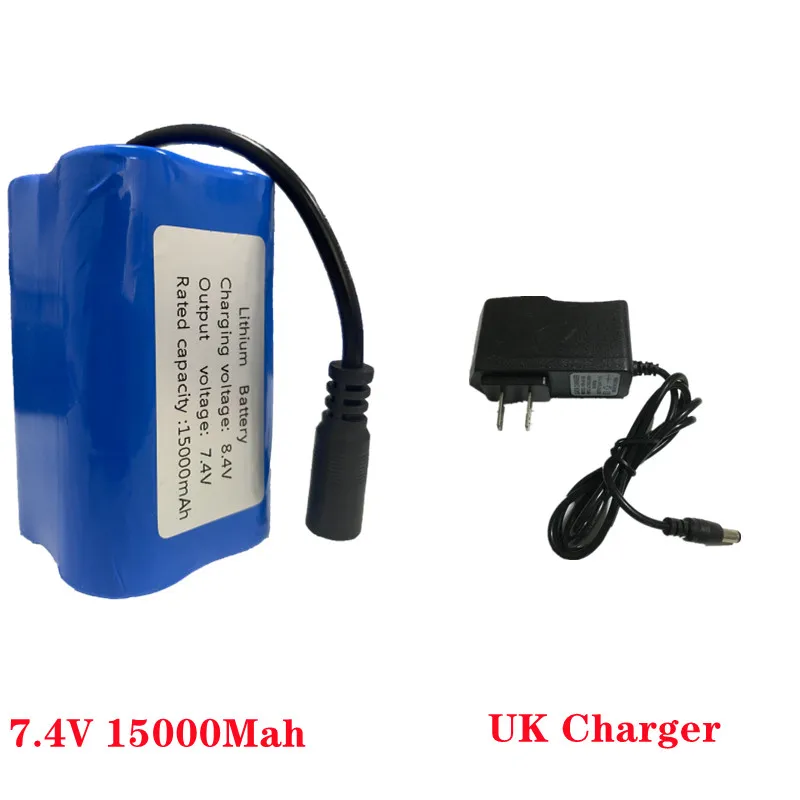 V900 T188 T888 2011-5 V18 V700 V020D16 D18 RC Fishing Bait Boat Spare Parts 7.4V 12800MAH 15000MAH Battery/USB Line/Charger