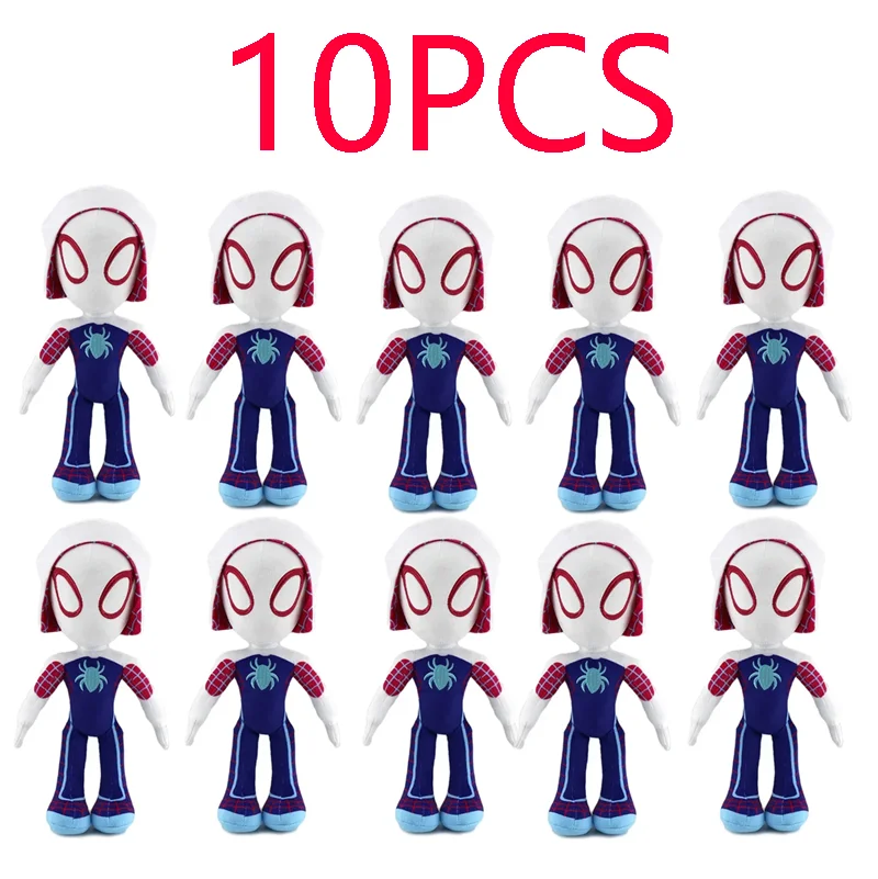 

2026@Anime Avengers Spiderman Plush Toys Into the Spider-Verse Gwen Peter Parker Noir Dolls Soft Stuffed Toy For Kids Gift